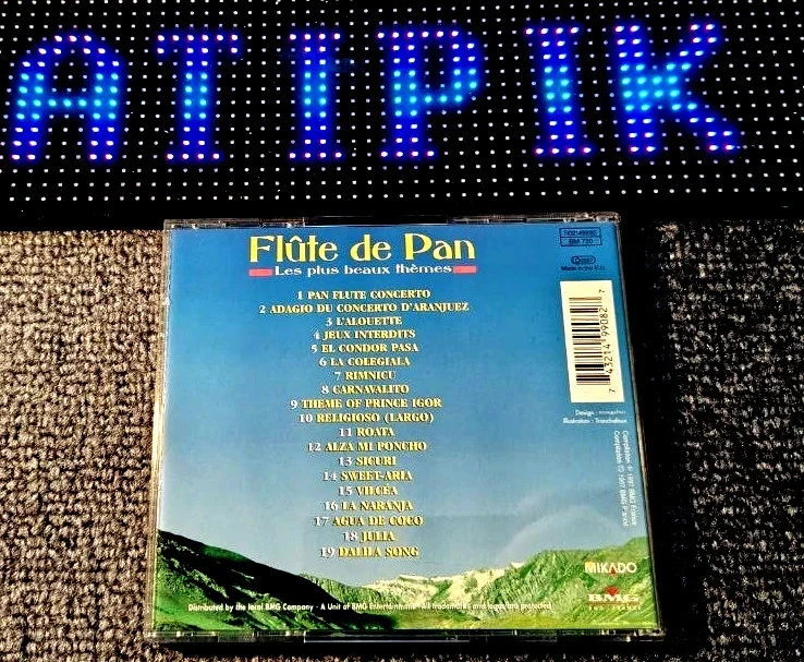 🎵 CD Flauta De Pan - Os Mais Belos Temas - 19 Sucessos - BMG/Mikado 1997 – photo 2